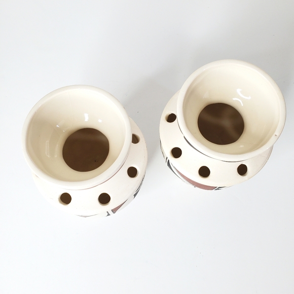 Handmade Native American Olguin Isleta Pueblo Pottery Flower Vase Southwestern - Picture 5 of 11